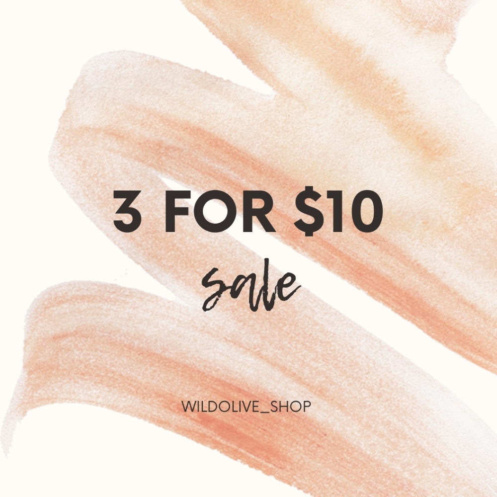 3 for $10 sale!